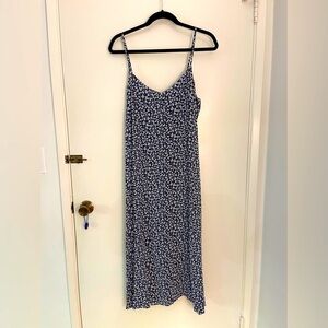 Double chiffon slip dress